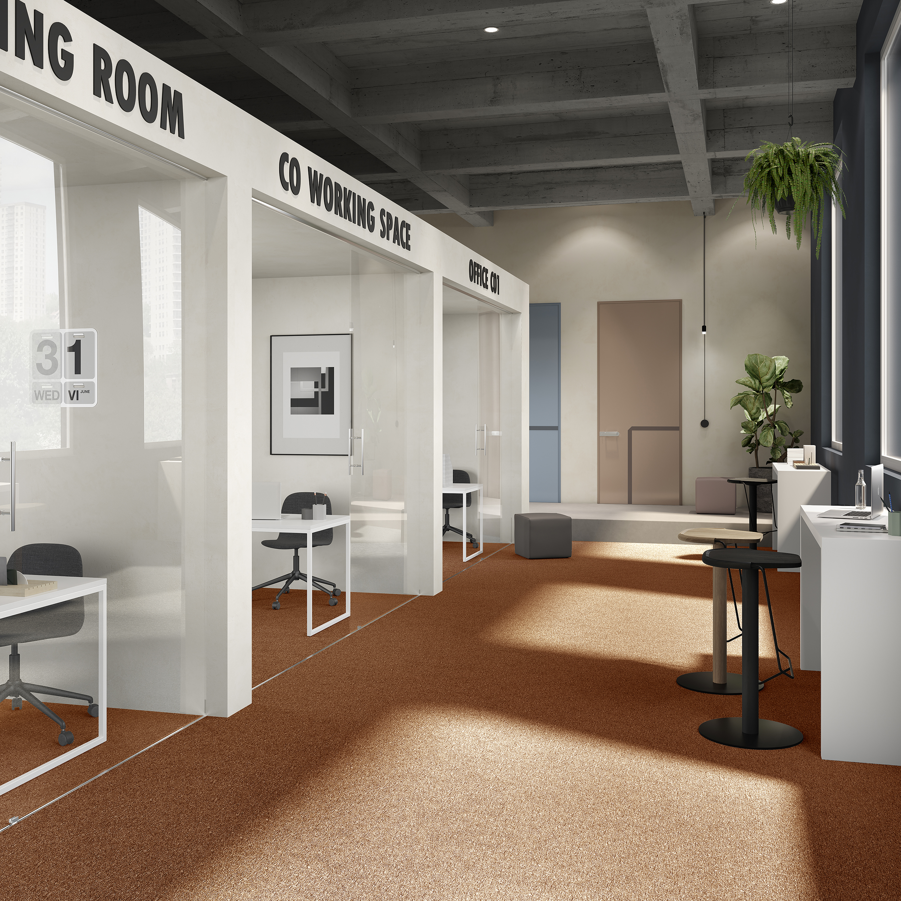 Ковровая плитка Medusa Tile 84 (500*500*5 мм) — купить в Шахтах