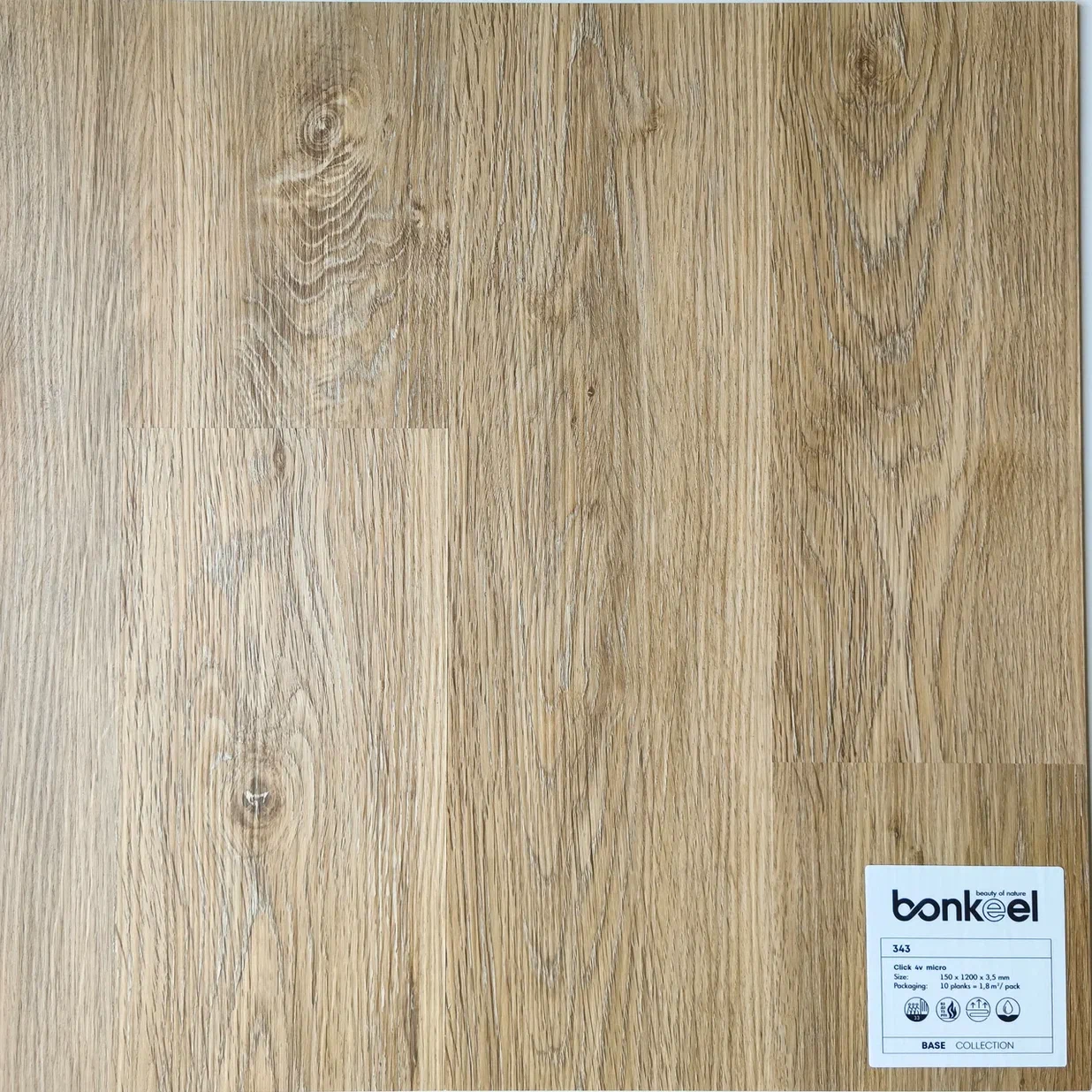Плитка ПВХ "Bonkeel" Base New 343 (1220*150*3,5 мм) — купить в Шахтах