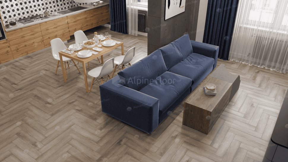 Виниловый ламинат "Alpine Floor" Parquet Light Дуб Исида (600*125*4 мм) — купить в Шахтах