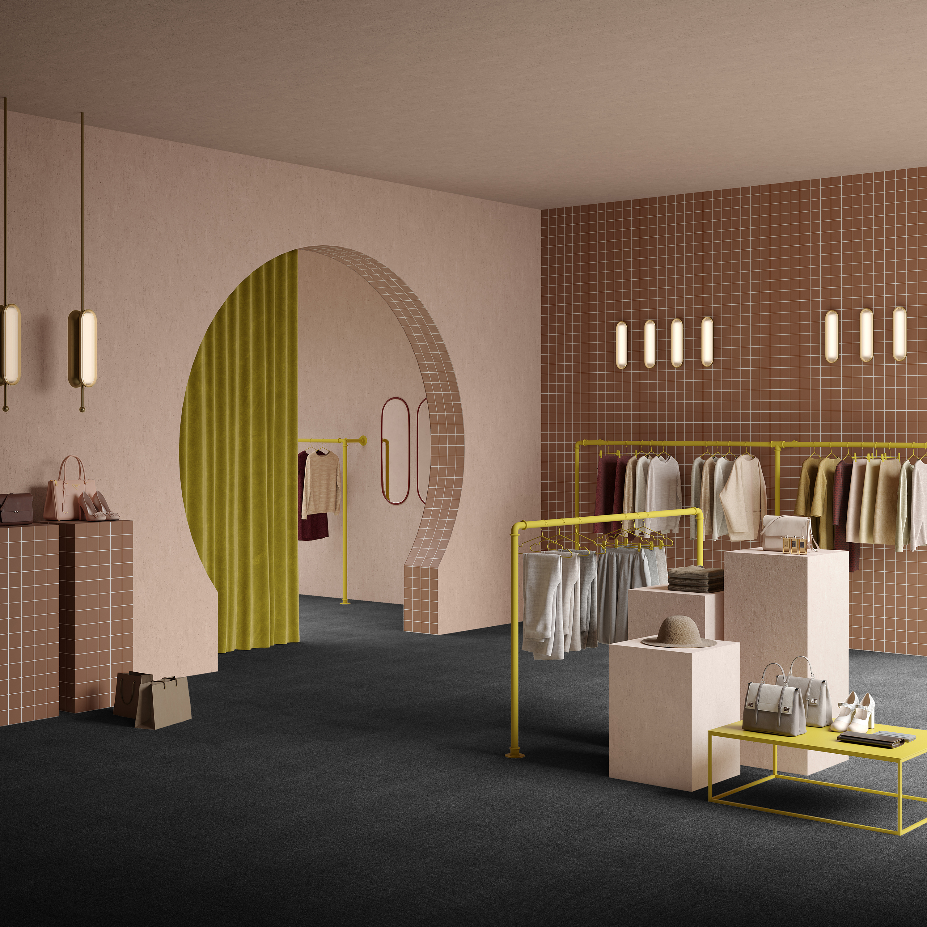 Ковровая плитка Mantra Tile 99 (500*500*6 мм) — купить в Шахтах