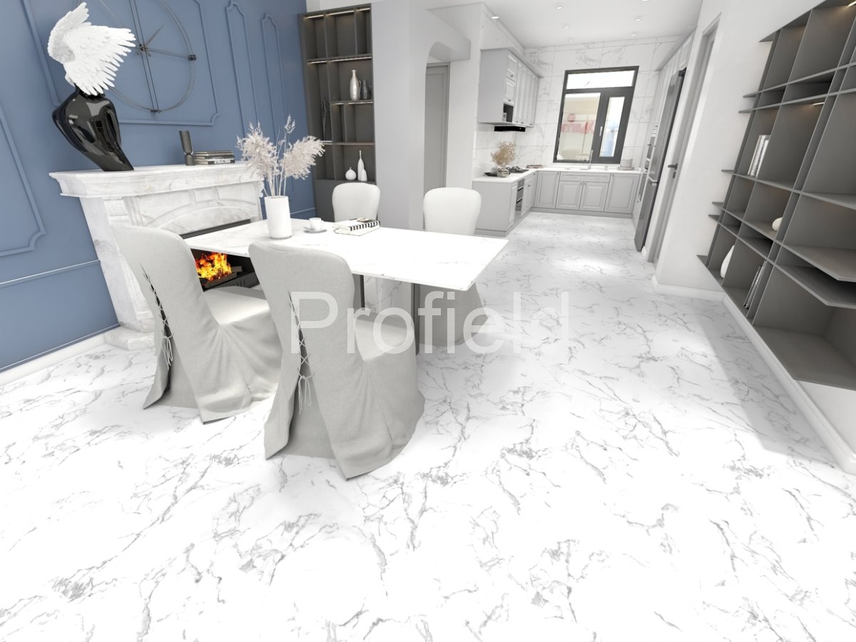 HSPC ламинат "Profield" Камень белый (610*305*5,5 мм) — купить в Шахтах