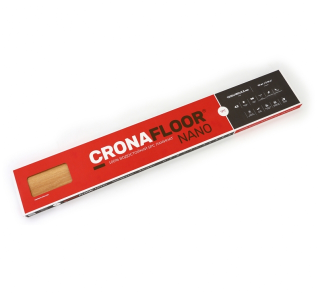 SPC ламинат "CronaFloor" Nano 4V Клен (1200*180*3,5 мм) — купить в Шахтах