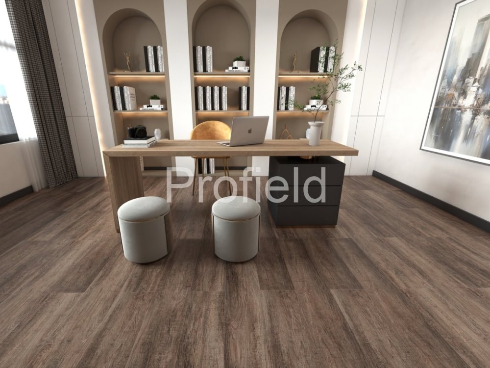 HSPC ламинат "Profield" Дуб темный (1200*228*5,5 мм) — купить в Шахтах
