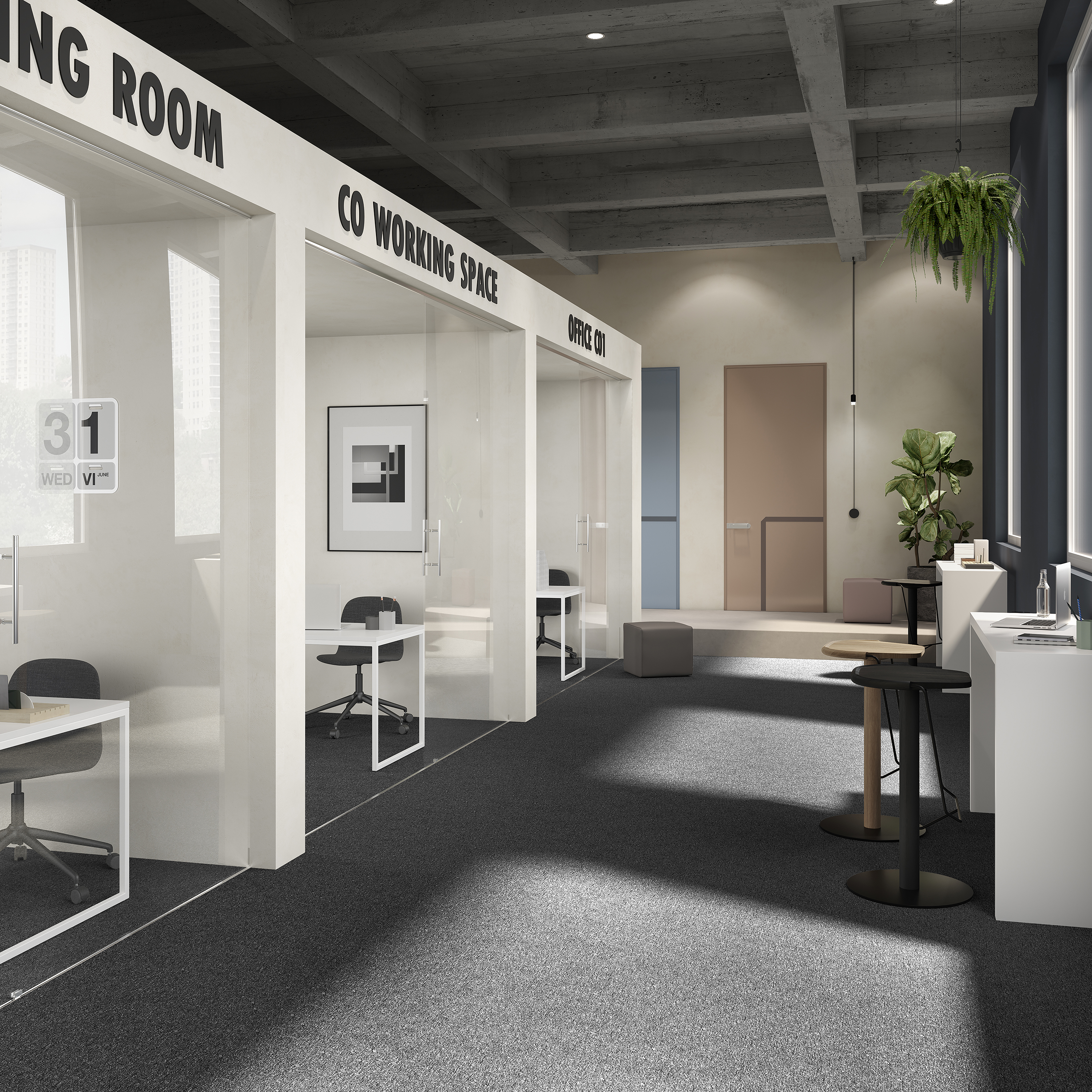 Ковровая плитка Medusa Tile 99 (500*500*5 мм) — купить в Шахтах