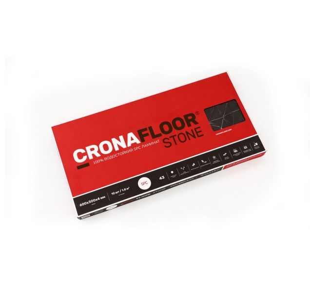 SPC ламинат "CronaFloor" Stone 4V Намиб (600*300*4 мм) — купить в Шахтах