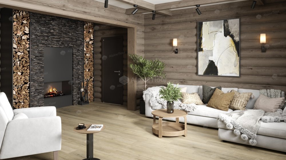 SPC Ламинат "Alpine Floor" Дуб сливочный (1220*183*8 мм) — купить в Шахтах