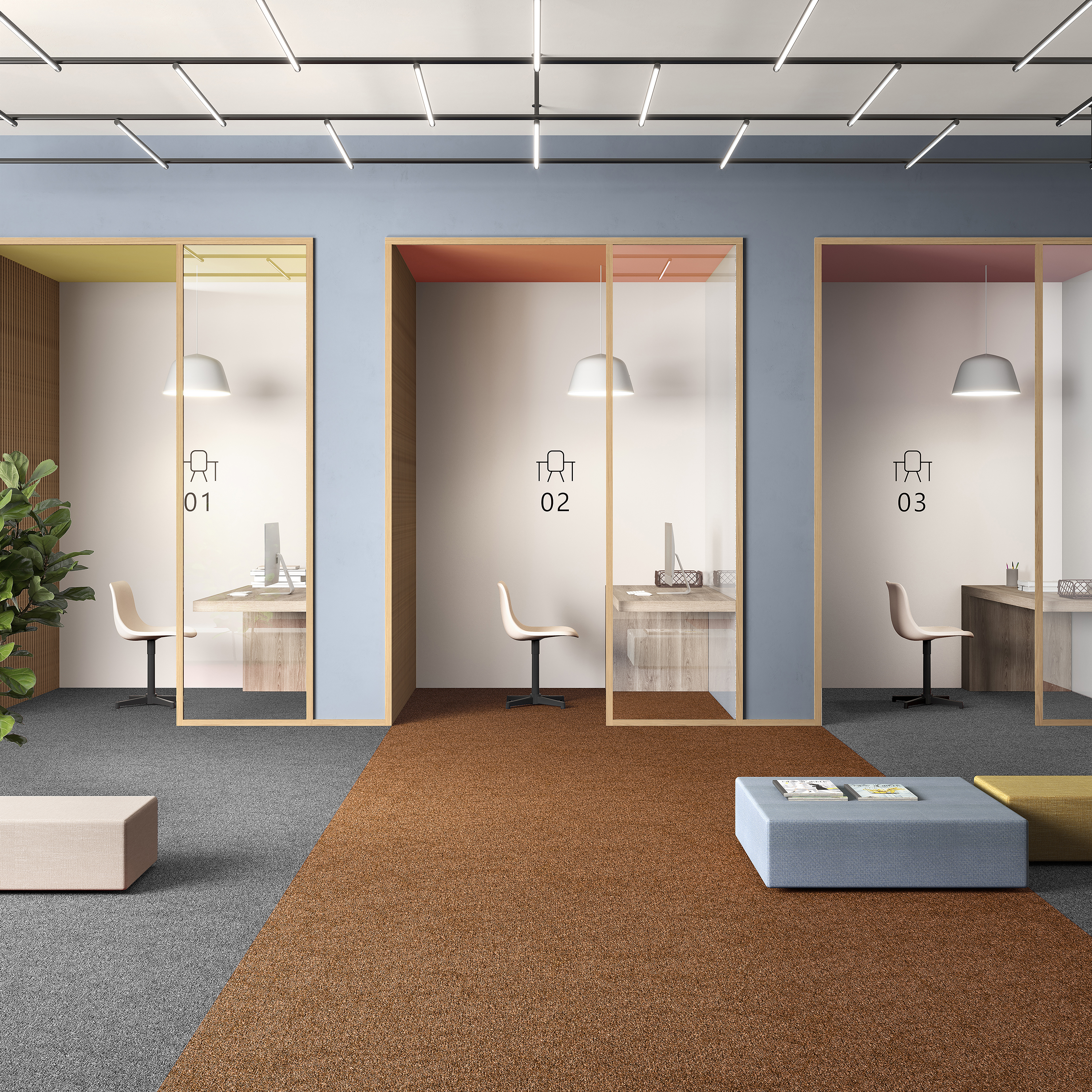 Ковровая плитка Medusa Tile 84 (500*500*5 мм) — купить в Шахтах