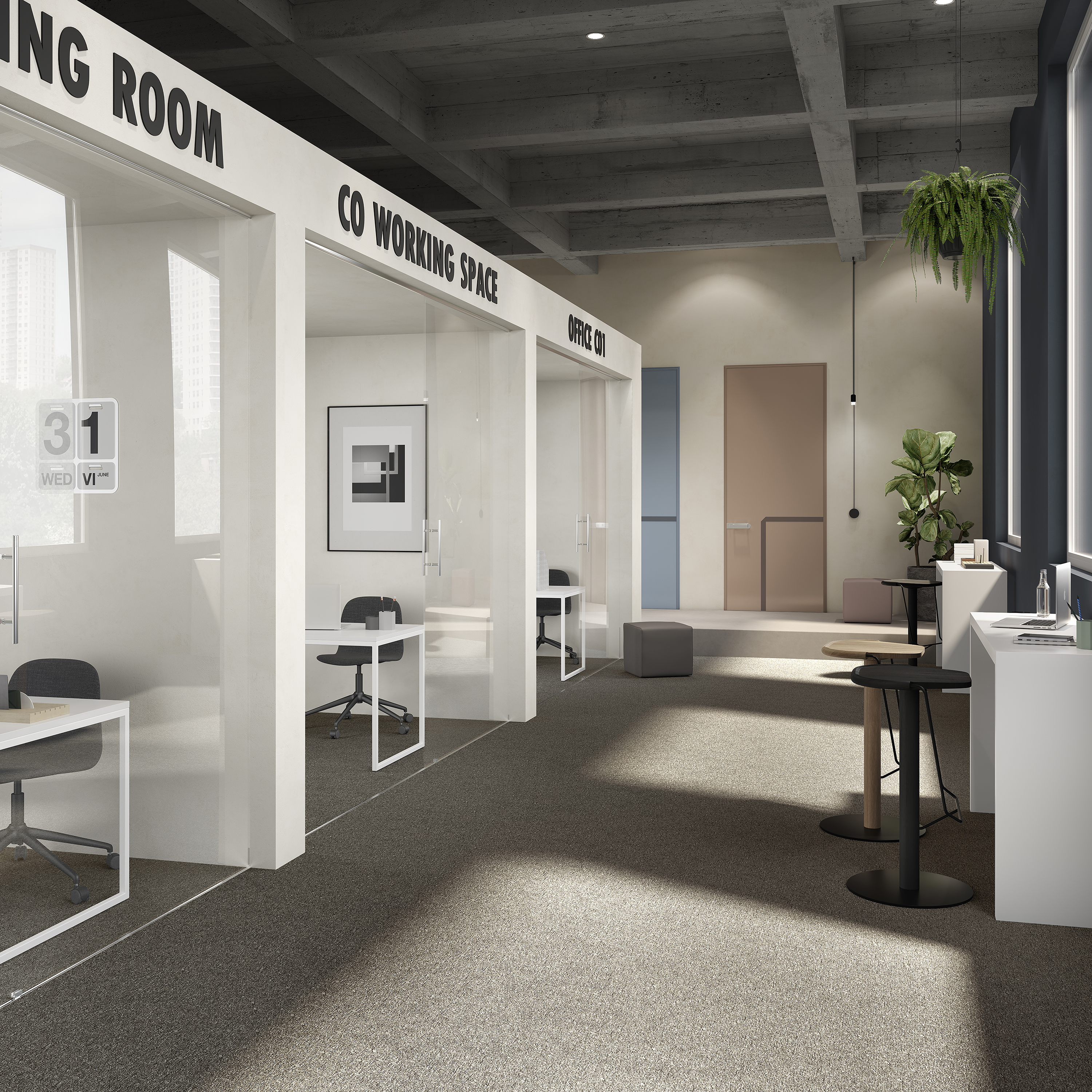 Ковровая плитка Medusa Tile 43 (500*500*5 мм) — купить в Шахтах