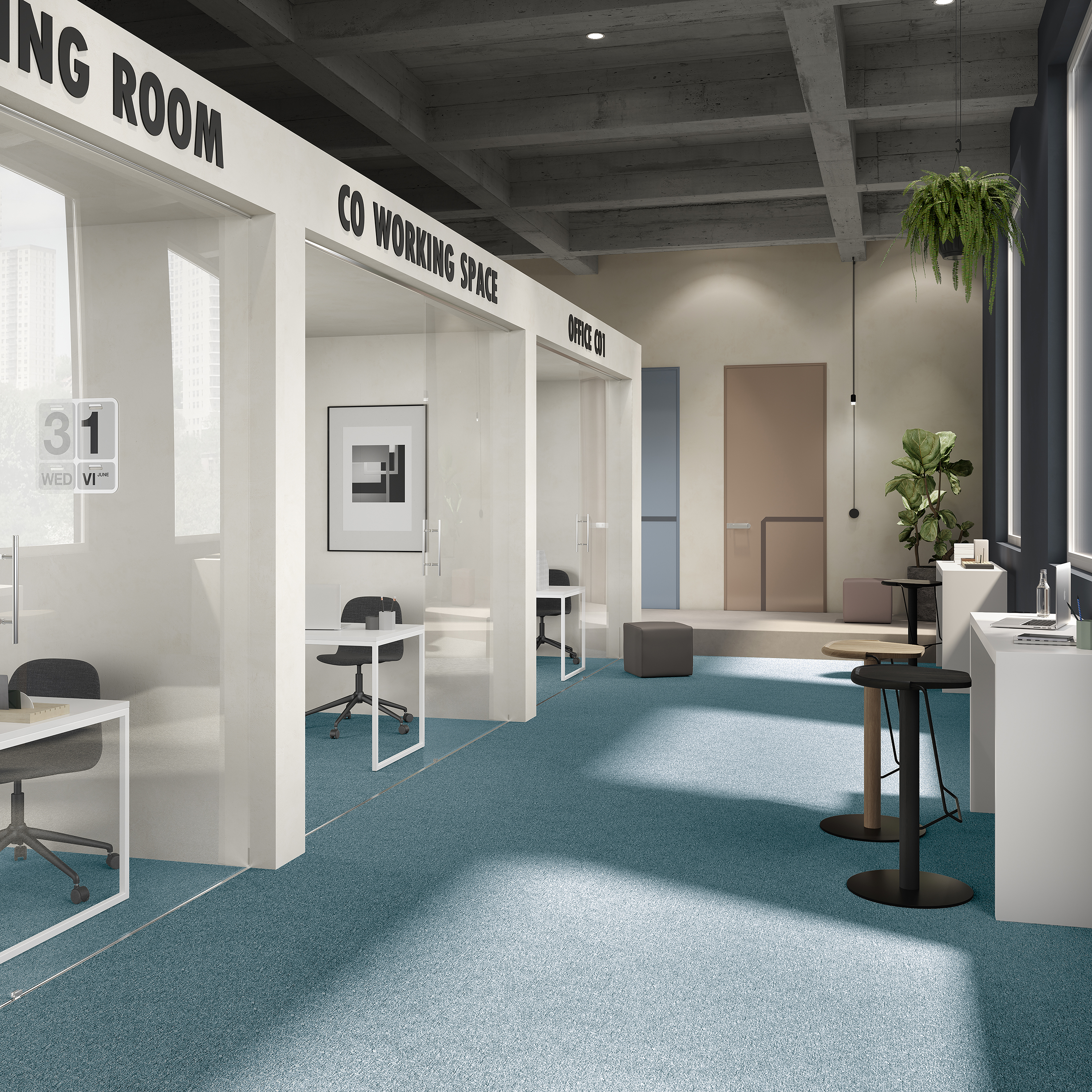 Ковровая плитка Medusa Tile 70 (500*500*5 мм) — купить в Шахтах