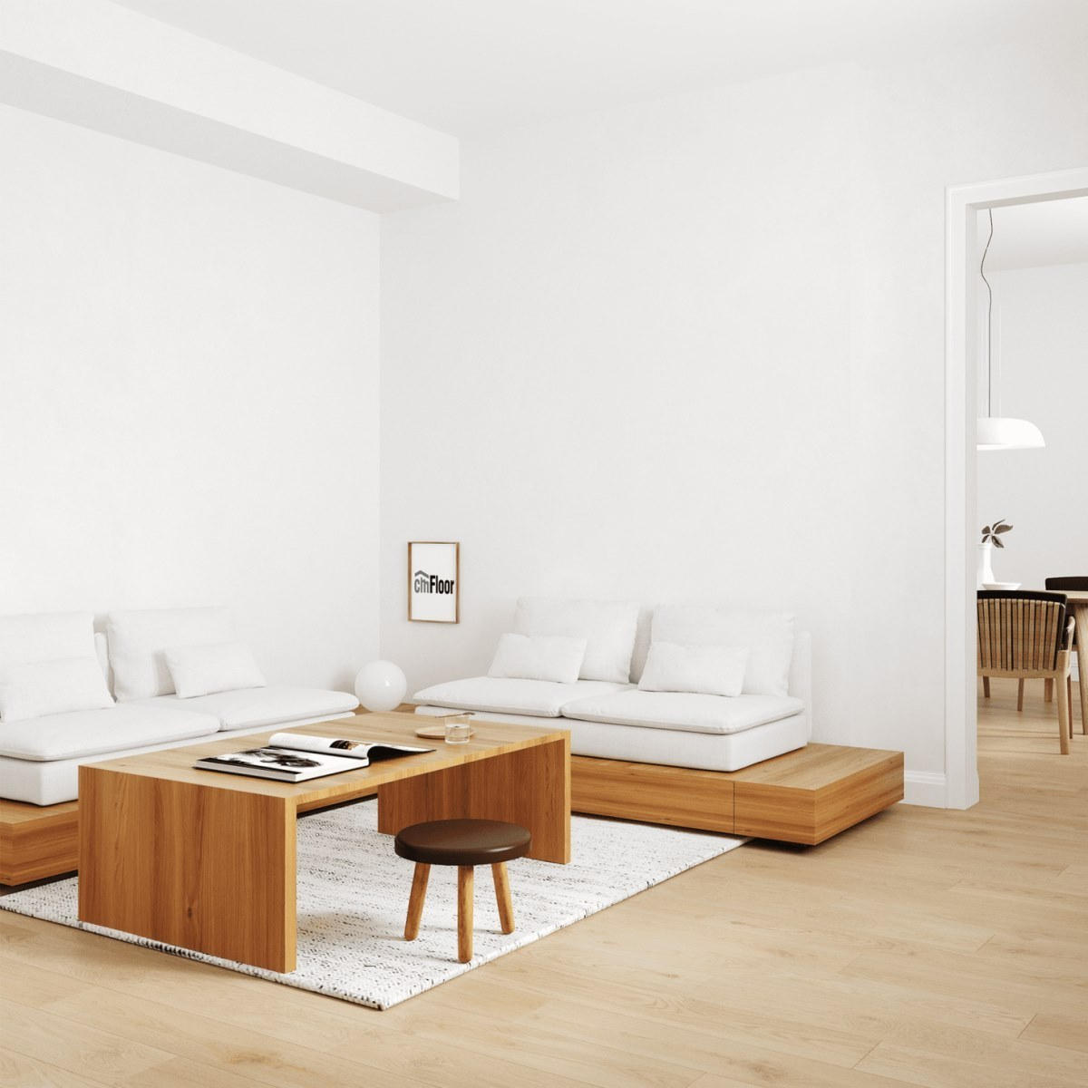 Виниловое напольное покрытие ScandiWood 19 Дуб Шампань (180*1220*5 мм) — купить в Шахтах