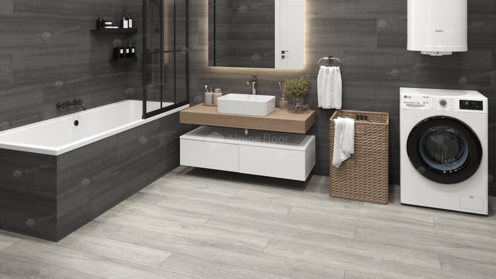 SPC Ламинат "Alpine Floor" Дуб платина (1524*180*8 мм) — купить в Шахтах