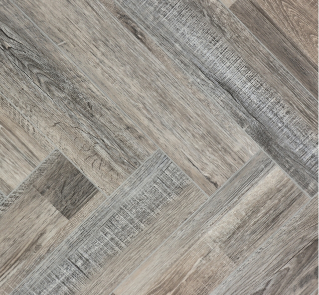 Виниловый ламинат SPC "Cronafloor" Herringbone Дуб Реймс (640*128*4,5 мм) — купить в Шахтах