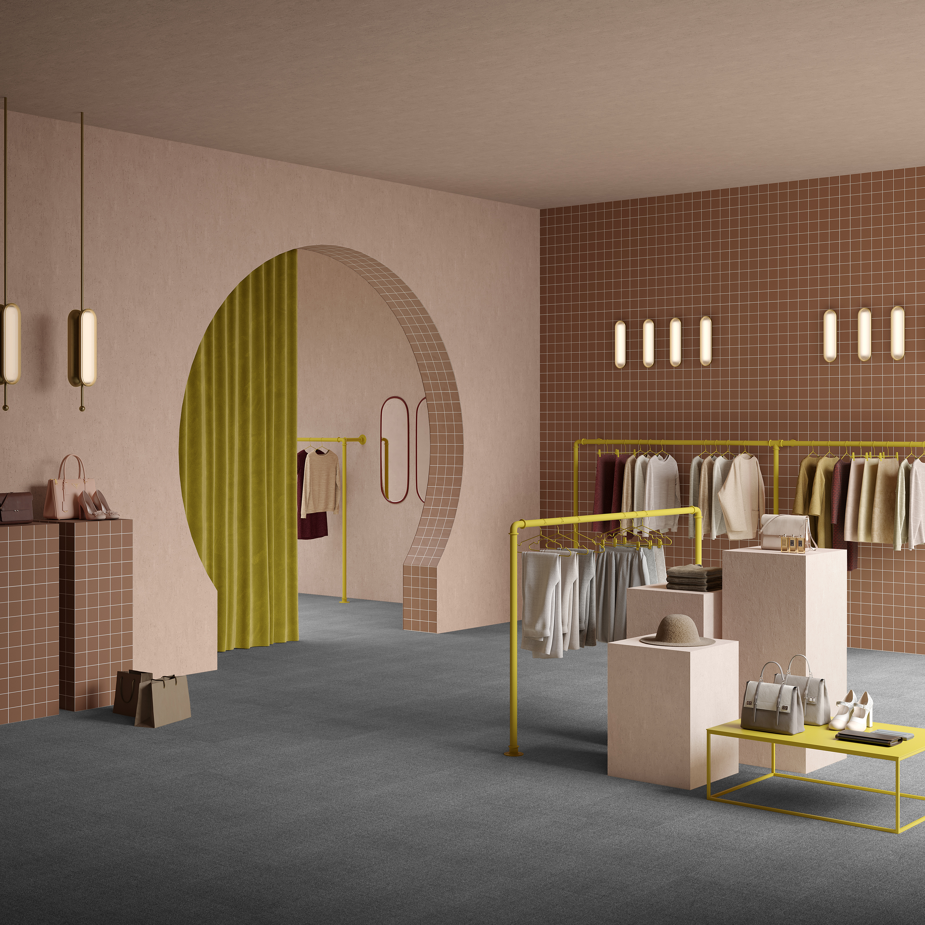 Ковровая плитка Mantra Tile 97 (500*500*6 мм) — купить в Шахтах