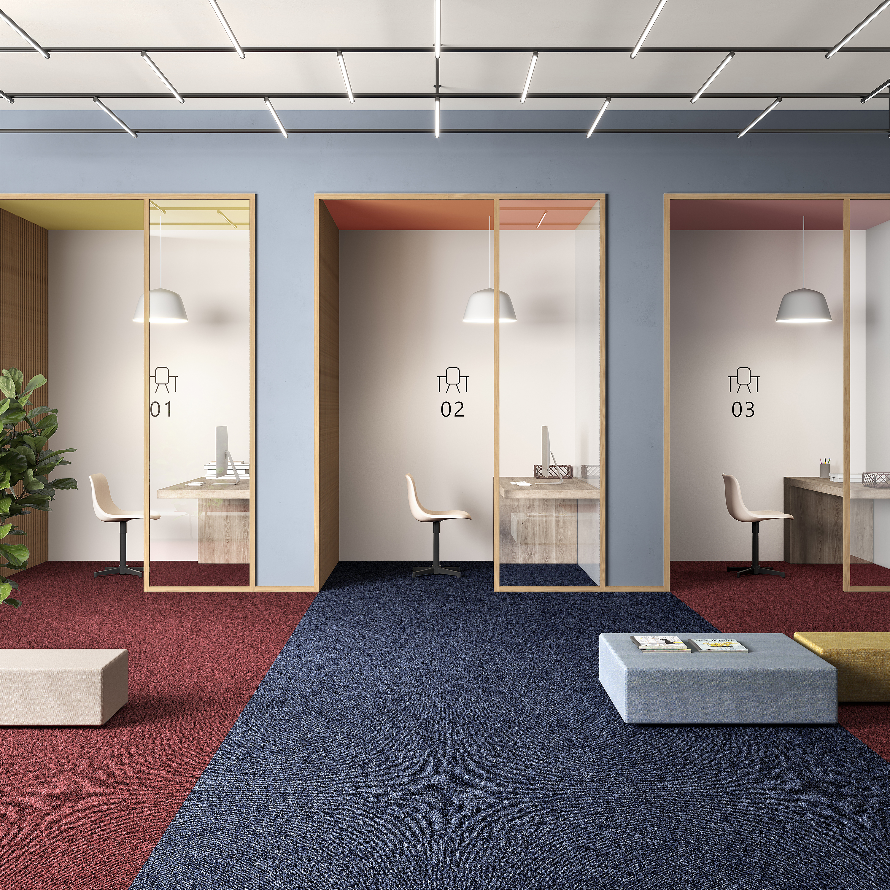 Ковровая плитка Medusa Tile 77 (500*500*5 мм) — купить в Шахтах