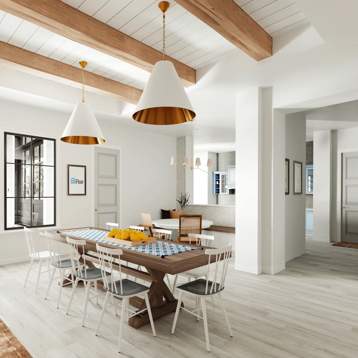 SPC плитка для пола Дуб Ледяной (1220*180*4 мм) — купить в Шахтах