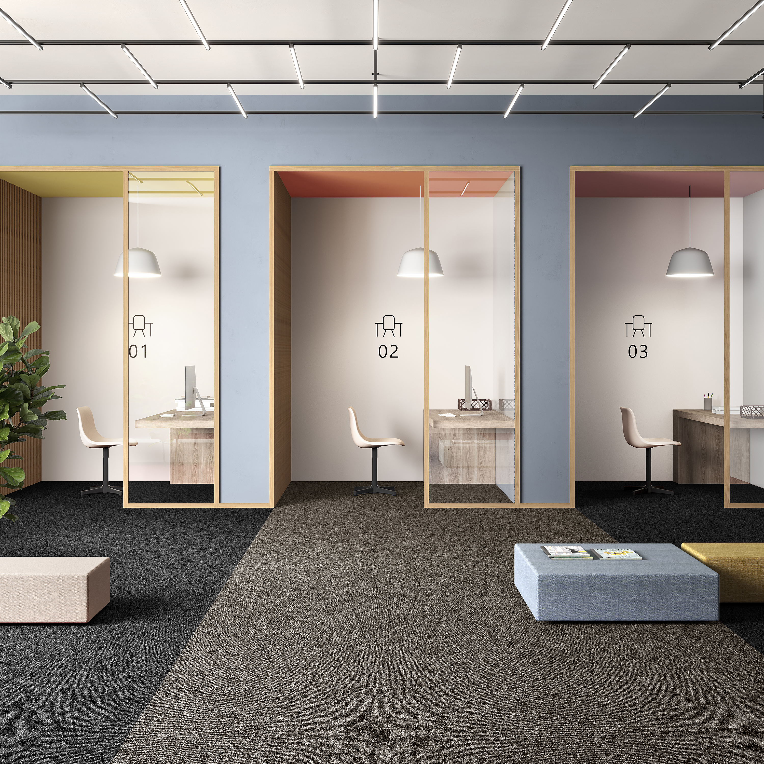 Ковровая плитка Medusa Tile 43 (500*500*5 мм) — купить в Шахтах