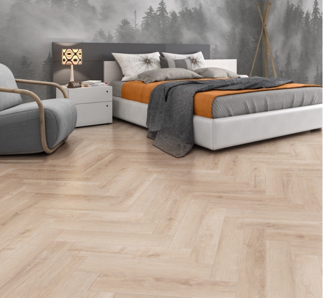 Виниловый ламинат SPC "Cronafloor" Herringbone Дуб Дижон (640*128*4,5 мм) — купить в Шахтах