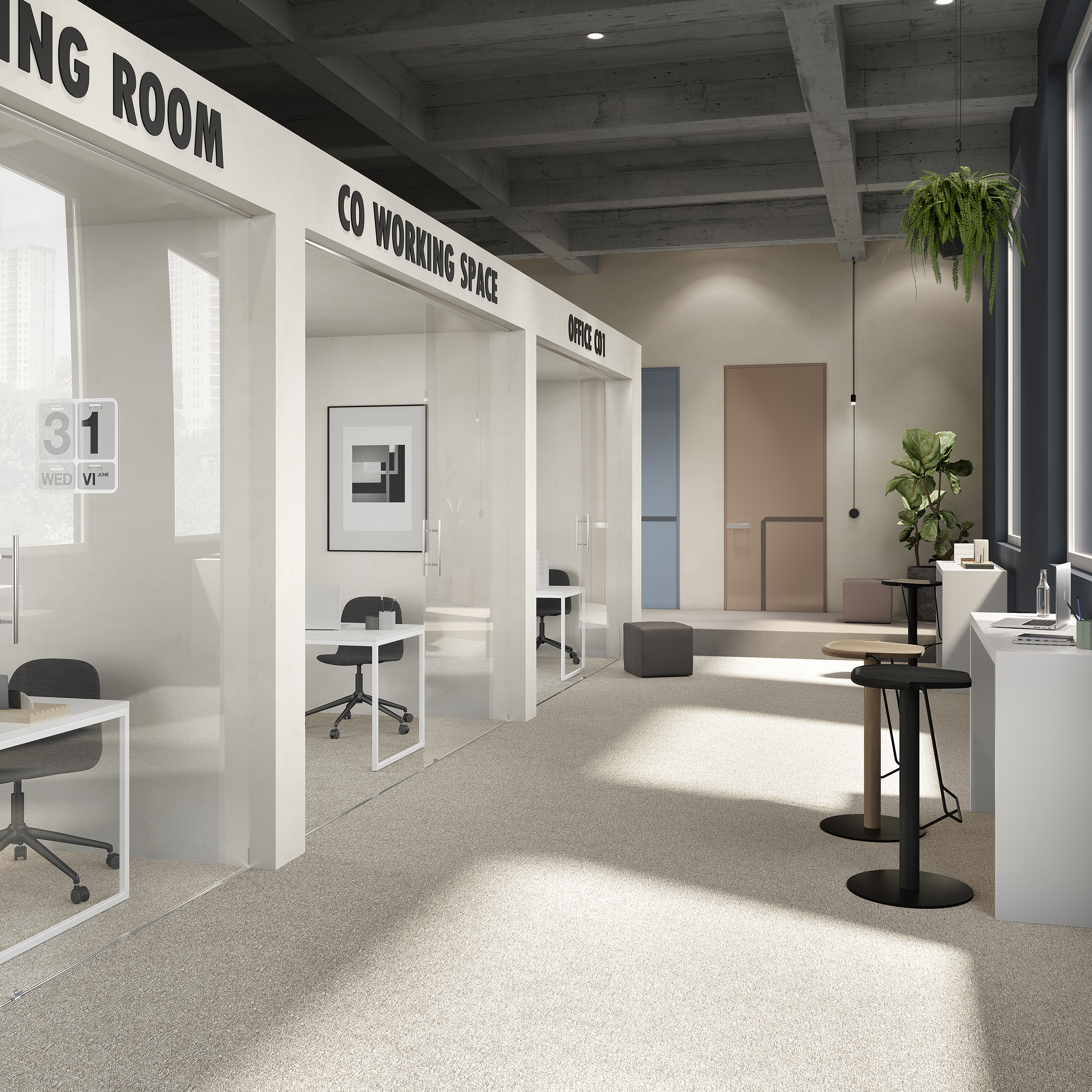 Ковровая плитка Medusa Tile 33 (500*500*5 мм) — купить в Шахтах