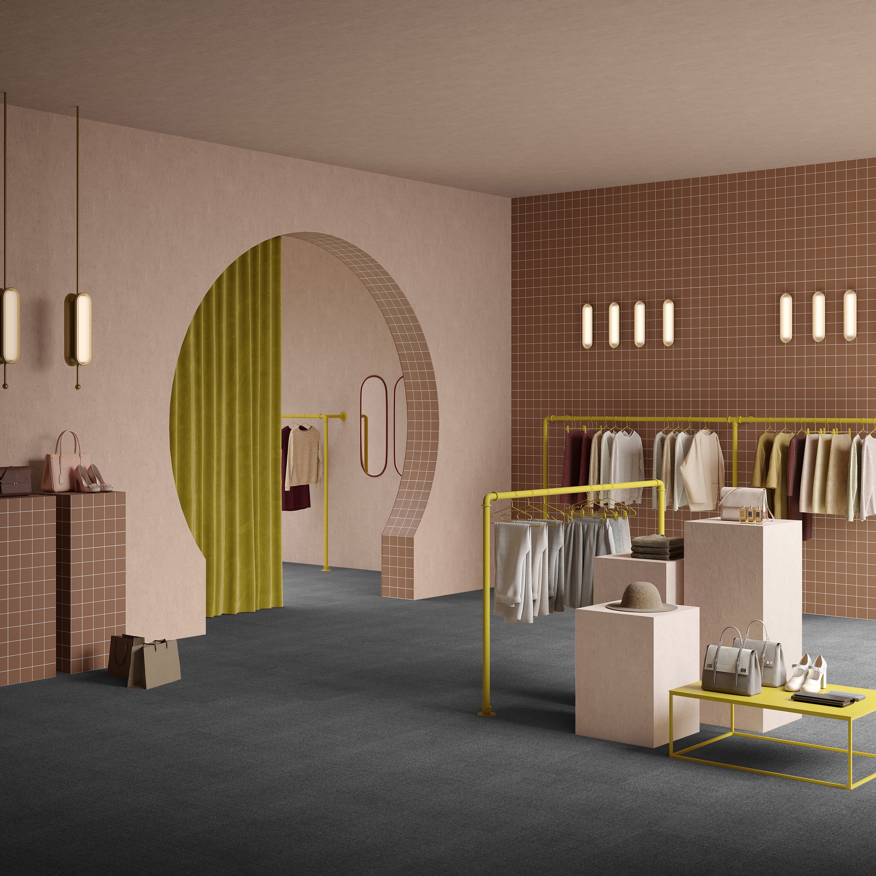 Ковровая плитка Mantra Tile 98 (500*500*6 мм) — купить в Шахтах