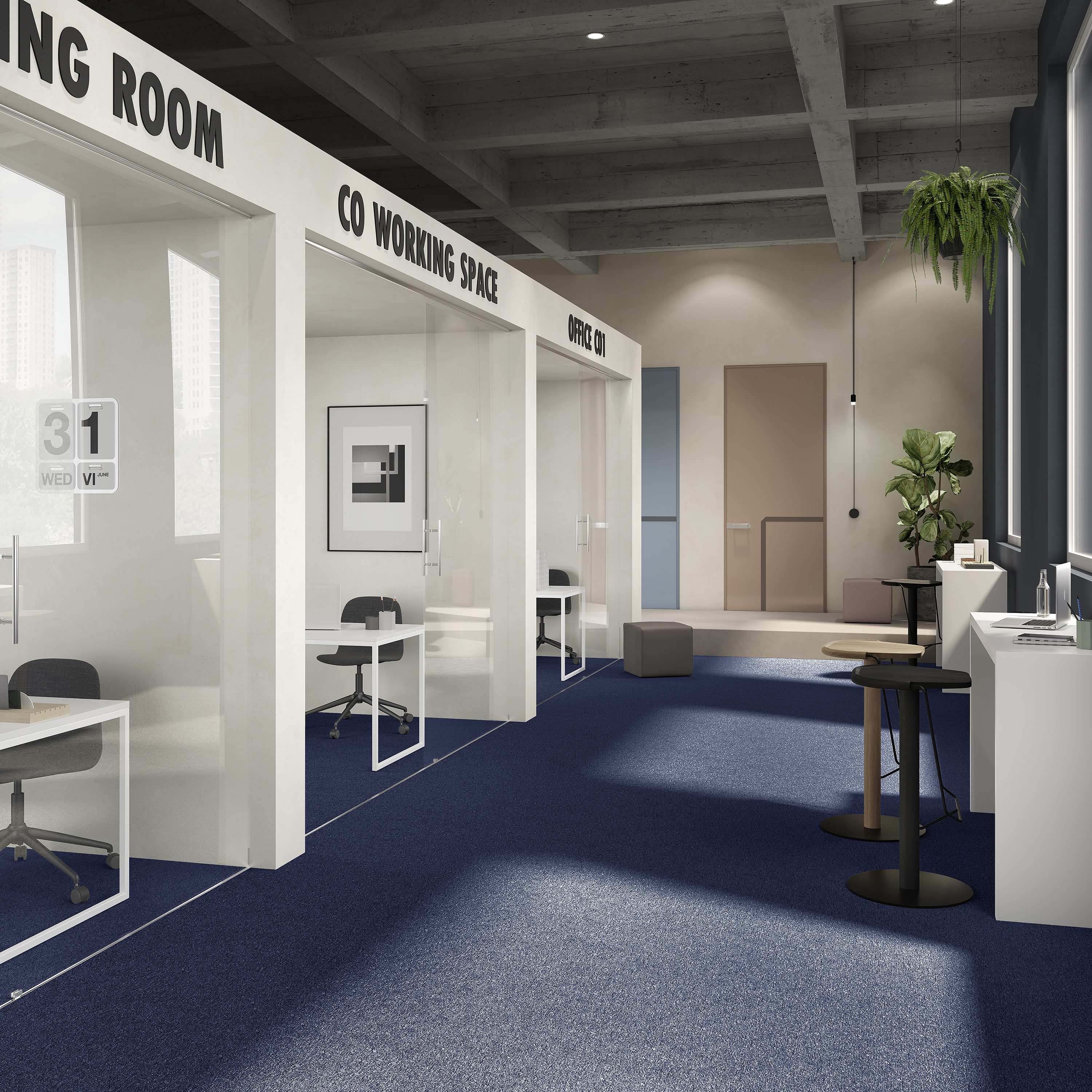 Ковровая плитка Medusa Tile 77 (500*500*5 мм) — купить в Шахтах