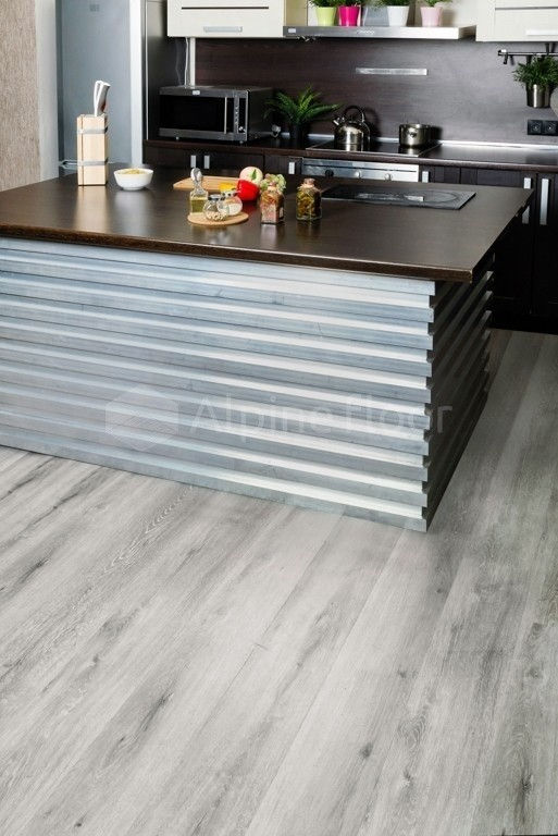 Замковая ПВХ плитка "Alpine Floor" Ясень Серый  (1220*183*4мм) — купить в Шахтах