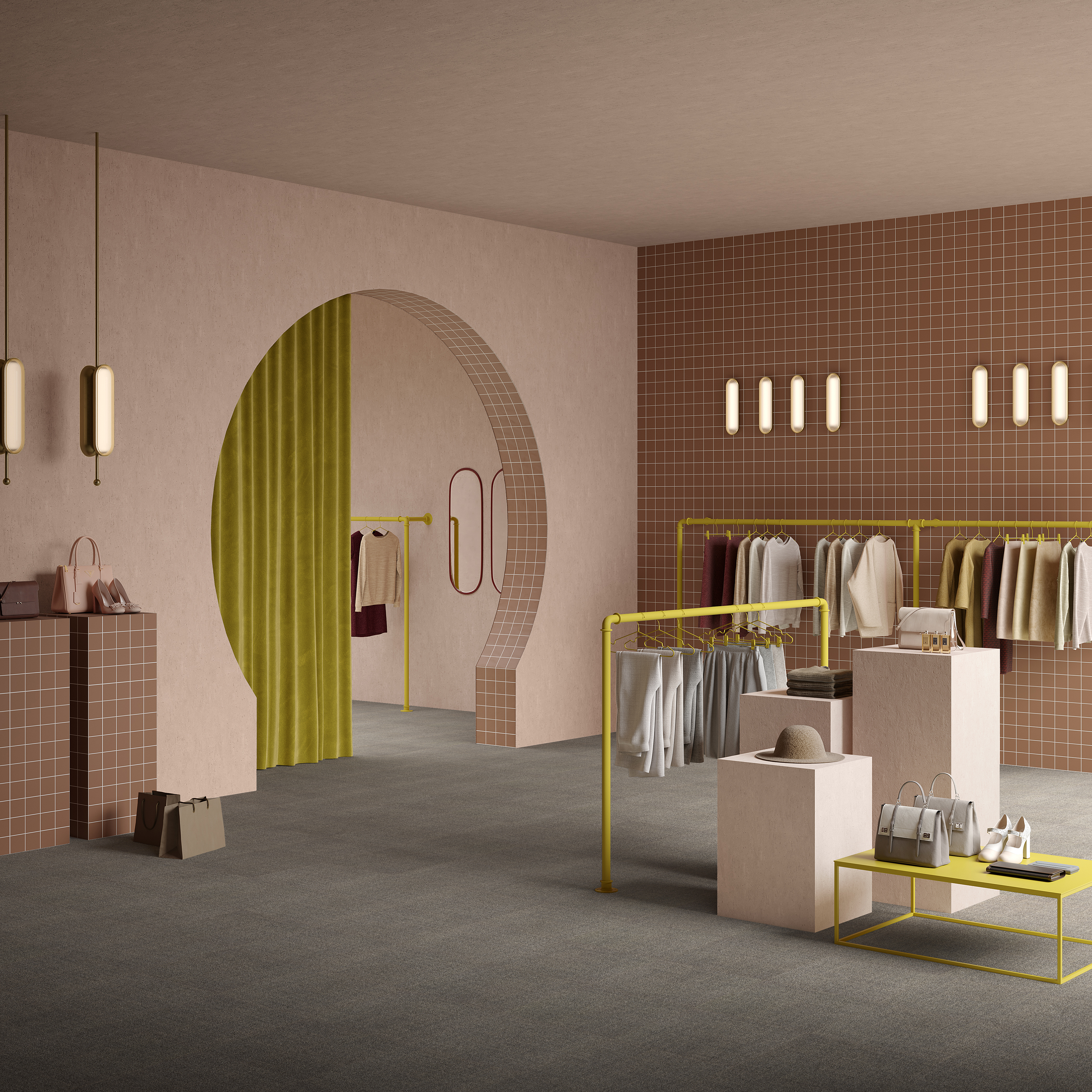 Ковровая плитка Mantra Tile 94 (500*500*6 мм) — купить в Шахтах