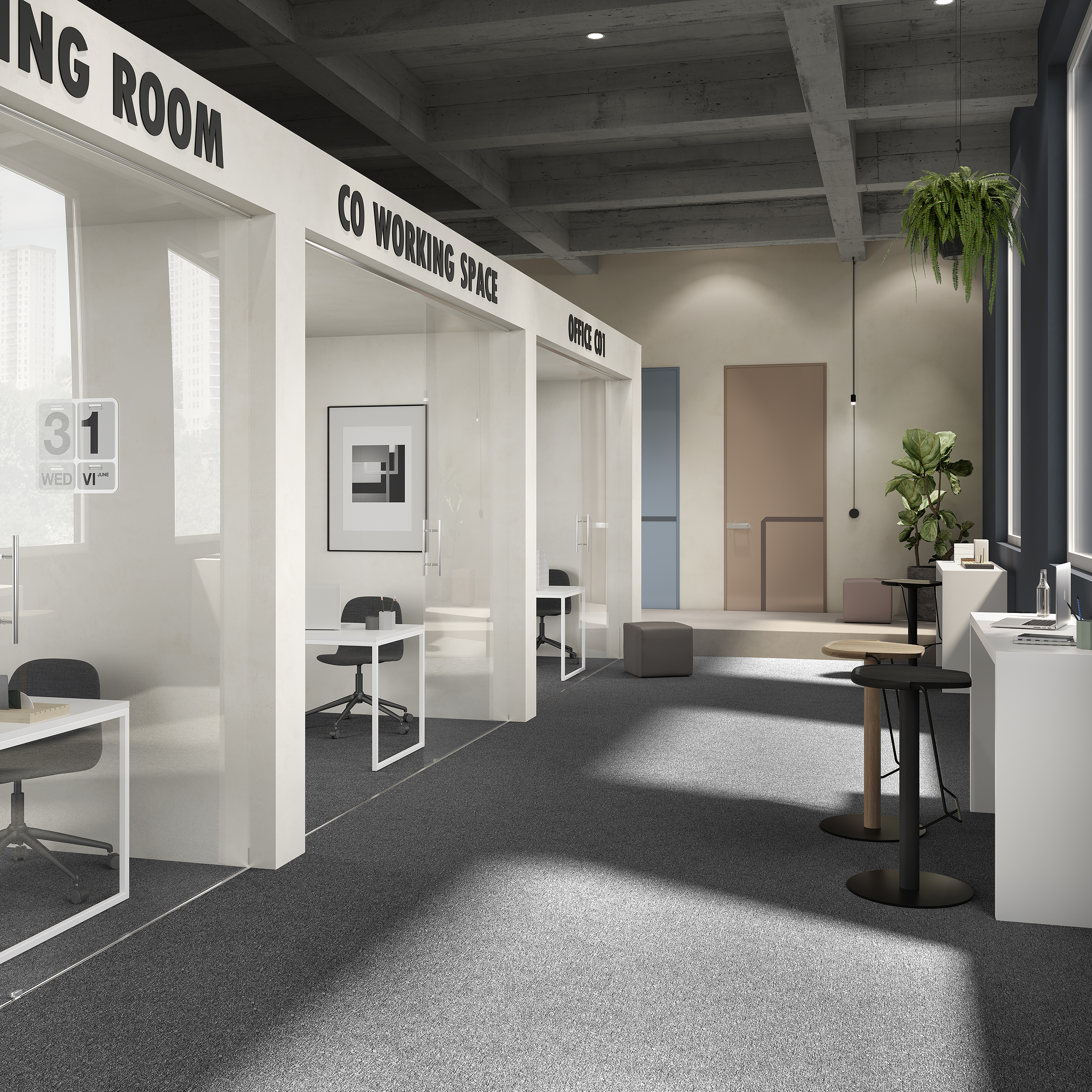 Ковровая плитка Medusa Tile 98 (500*500*5 мм) — купить в Шахтах